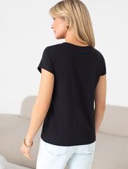 Нарядная футболка с блестящим принтом  D49.135 (131381)