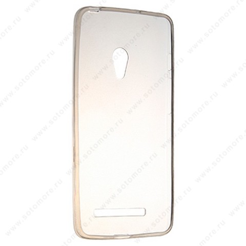 Накладка силиконовая ультра-тонкая для Asus ZenFone 5 a500kl/ a502cg черная (прозрачная)