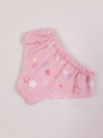 Трусы - Розовый / звезды. Одежда для кукол, пупсов и мягких игрушек.