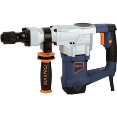 MAX-PRO Молоток отбойный электрический 1100 Вт 3900уд/мин 15Дж 17мм Hex 6,4кг резиновый кабель антивибрационная ручка резиновые вставки дополн MPDH1100