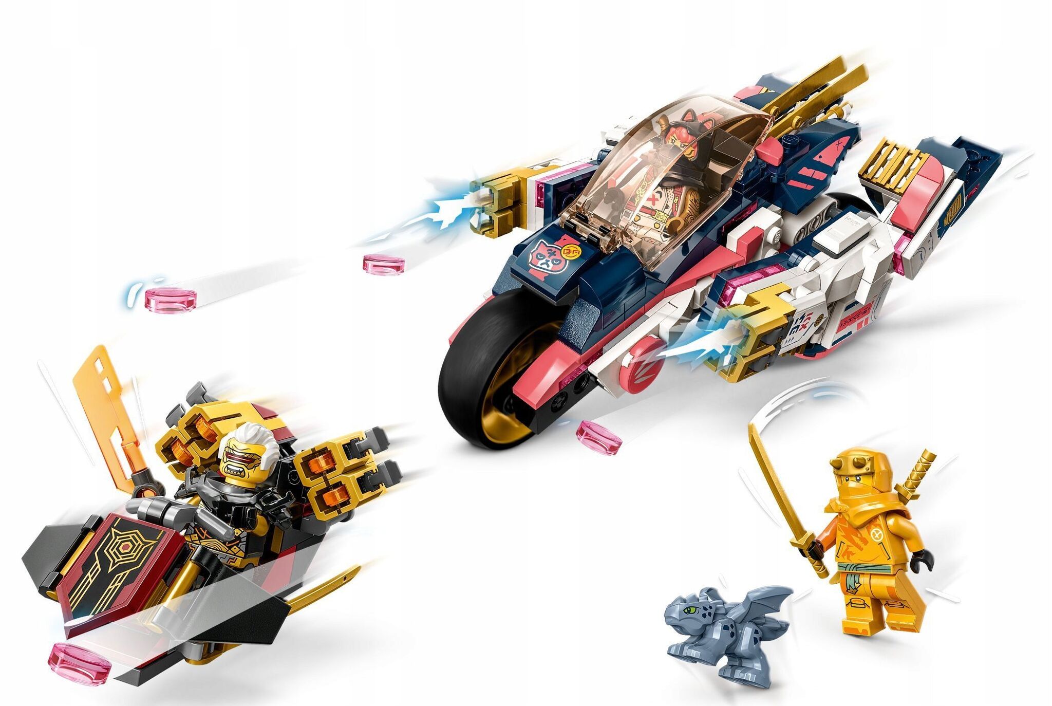 Конструктор LEGO Ninjago Робот Соры, трансформирующийся в гоночный мотоцикл  71792 купить в Москве | Доставка по России.