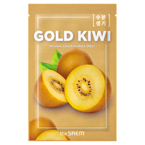 The Saem Natural Gold Kiwi Mask Sheet Маска тканевая с экстрактом киви