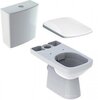 Geberit 500.334.01.1 500.334.01.1 Selnova Square Сиденье с крышкой для унитаза, крышка внахлест, верхнее крепление, SoftClose, Белый