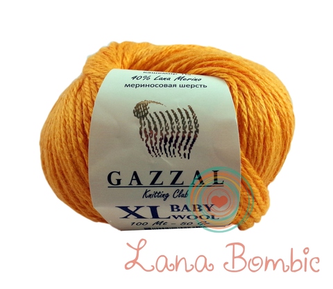 Пряжа Gazzal Baby Wool XL 837 оранжевый