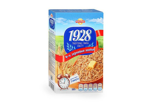 Хлопья Myllyn Paras 4-х зерновые, 500г