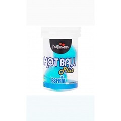 Лубрикант HOT BALL PLUS на масляной основе в виде двух шариков с охлаждающим эффектом