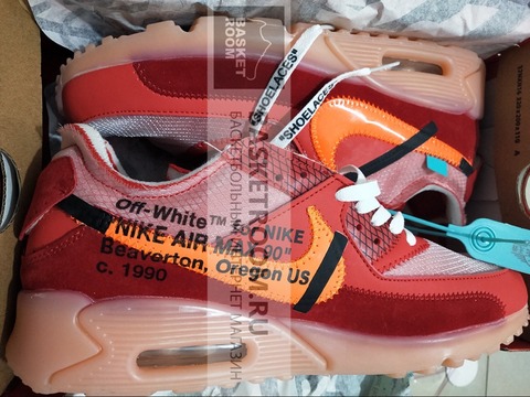 off white air max 90 university red