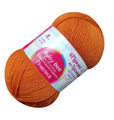 Пряжа "Пчёлка", 100% акрил, 100гр - 500м, рыжик