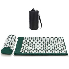 Акупунктурный массажный комплект из коврика и валика Acupressure Mat