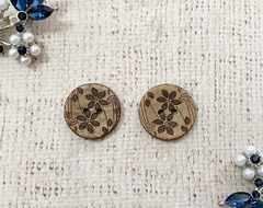 Пуговицы костюмные кокос, d 2,3 см