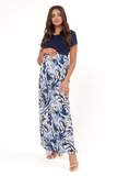 Платье для беременных и кормящих 11709 синий