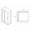 Abber Sonnenstrand AG04140S-S100 Душевой уголок, 140x100x195, цвет: хром