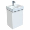 Шкафчик для раковины Geberit Smyle Square, с одной дверцей: B=49.2см, H=61.7см, T=40.6см, Белый / Высокоглянцевое покрытие