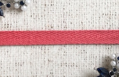 Лента киперная, хлопок, ш. 1 см, коралловый