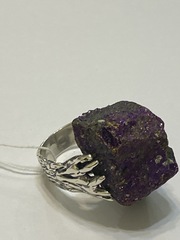 Халькопирит (кольцо из серебра)