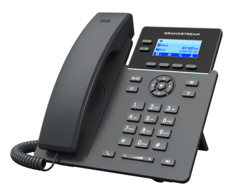 Grandstream GRP2602P - IP телефон (PoE, блок питания не входит в комплект). 4 SIP аккаунта, 2 линии, есть подсветка экрана