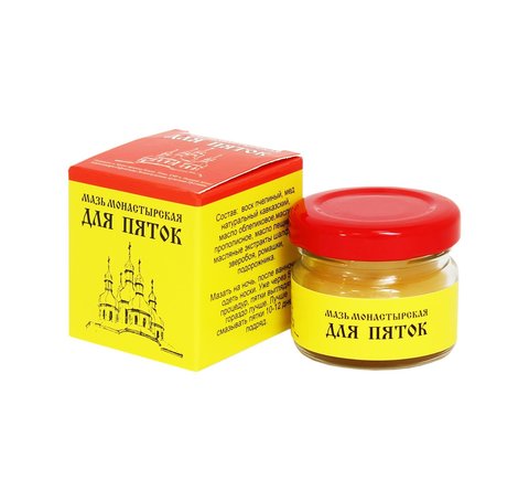 Мазь Монастырская "Для пяток". Архыз Премиум Стекло 28 мл.