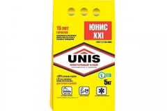 Клей плиточный Юнис XXI 5кг Unis