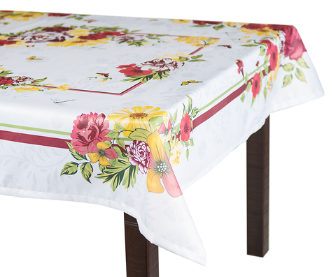 Скатерть 140x140 Blonder Home Gloria белая