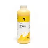 Чернила DTF Inktec желтые 1 кг, в бутылке, для пигментных печатных головок струйных принтеров Epson i3200 , DX5, DX7, ХР600.
