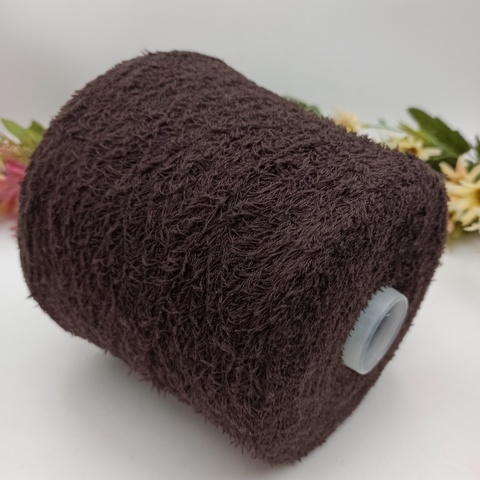 Арт Orsetto от Pura Lana Italia - Темно-коричневый 22 Короткий мериносовый мех