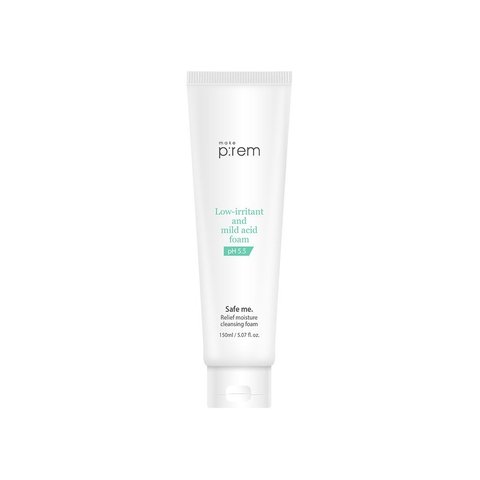 Купить MAKE P:REM  pH 5,5 Safe me  Moisturizing Low-Irritant&amp;mild acid Cleansing Foam - Очищающая пенка с пониженным pH