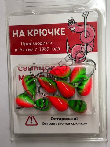 Мормышка На Крючке Капля 5мм