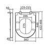 Am.Pm C707855WH Spirit V2.0 сиденье для приставного унитаза wrap-over. микролифт