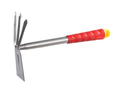 GRINDA 305 мм, 3 зубца, прямое лезвие, коннекторная система, садовая мотыжка (8-421435)