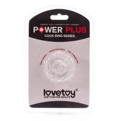 Прозрачное кольцо с лучиками POWER PLUS Cockring - 