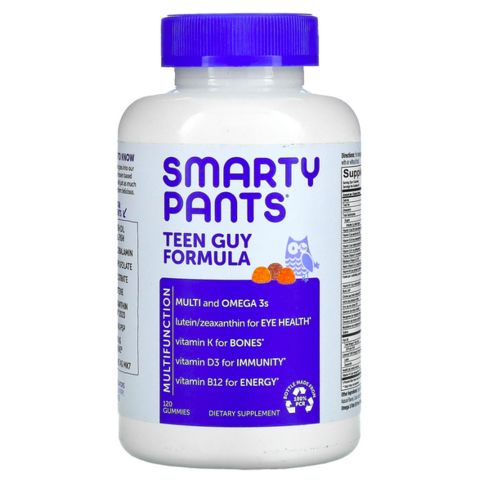 SmartyPants, мультивитамины для мальчиков-подростков, 120 жевательных таблеток