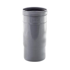 Патрубок ПП (полипропилен) для канализации Дн 110х185мм компенсационный с уплотнительным кольцом, Ростурпласт