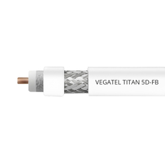 Кабельная сборка VEGATEL 5D/FB (Titan, белый) (SMA-male - SMA-female)