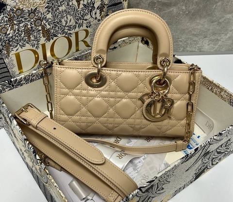 Сумка Dior Lady D-joy бежевый