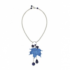 Колье лист Ester Bijoux Канадский Клён CL860-S BW