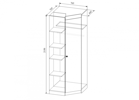 Шкаф угловой Сканди (МБ1)