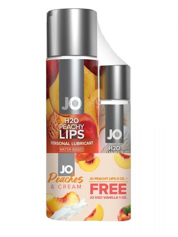 Подарочный набор из 2 лубрикантов JO Peaches & Cream - System JO JO H2O Flavors JO49044