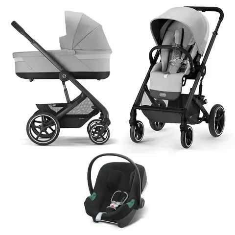 Детская коляска Cybex Balios S Lux BLK 3 в 1 Lava Grey
