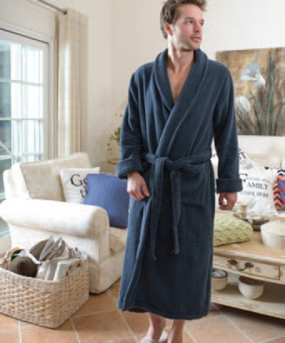 Халат махровый Casual Avenu Chicago синий