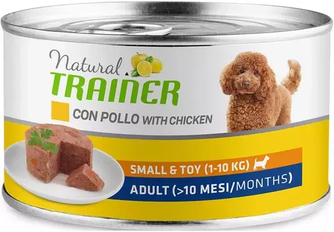 Trainer Natural Small&Toy консервы для взрослых собак мелких/миниатюрных пород (курица) 150 гр