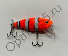 Воблер Rosy Down Fighter 76F 76мм, 12,8гр, загл. 0,5-1,5м
