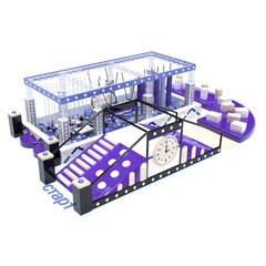 Ниндзя-парк "Догони 2" 108 м.кв. (13,2x8,2x3 м)