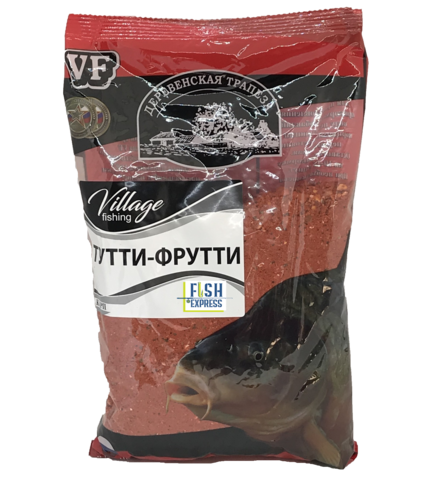VF Карп тутти-фрутти ( крупная фракция) 0,9кг/10шт/уп цвет прикормки красный