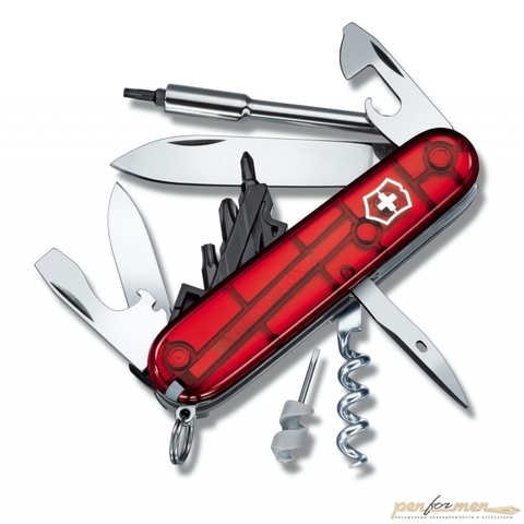 Нож перочинный Victorinox CyberTool 29 91мм 29 функций прозрачный красный (1.7605.T)