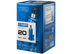 ЗУБР 20 т, 240 - 455 мм, бутылочный гидравлический домкрат, Профессионал (43060-20)