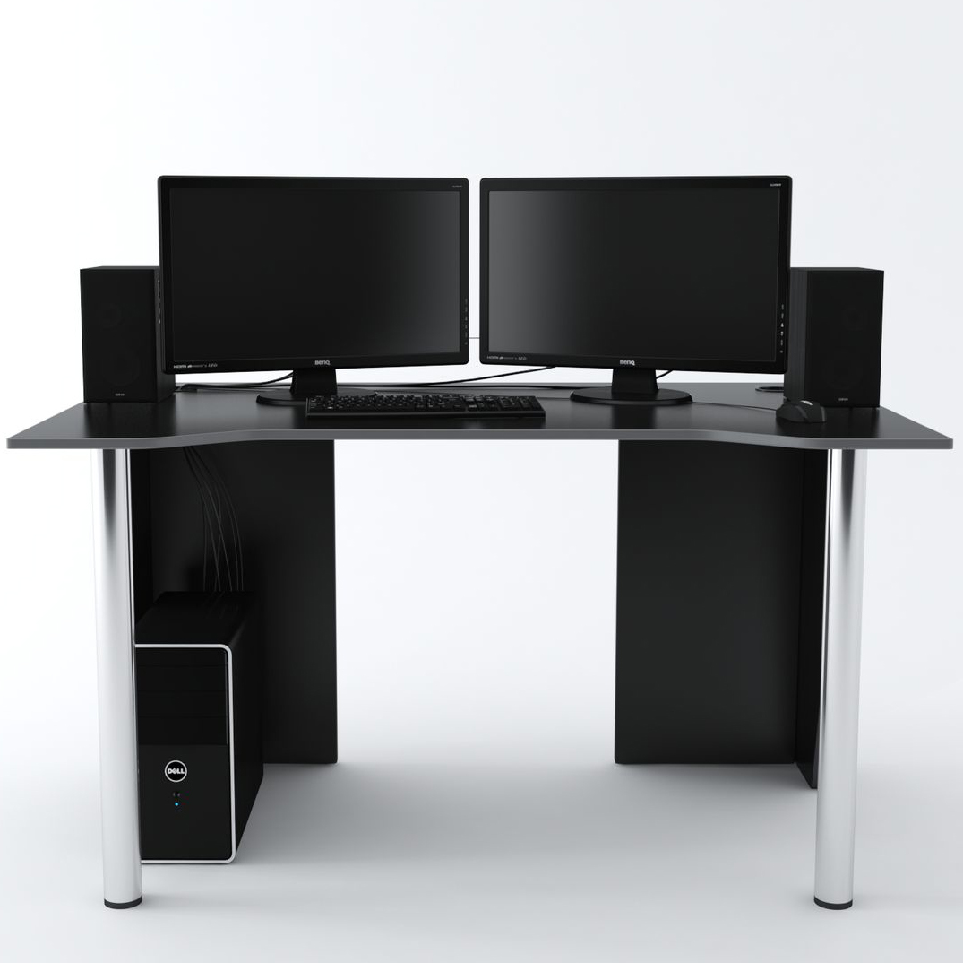 Стол Компьютерный LevelUP 1400 Черный/Серый