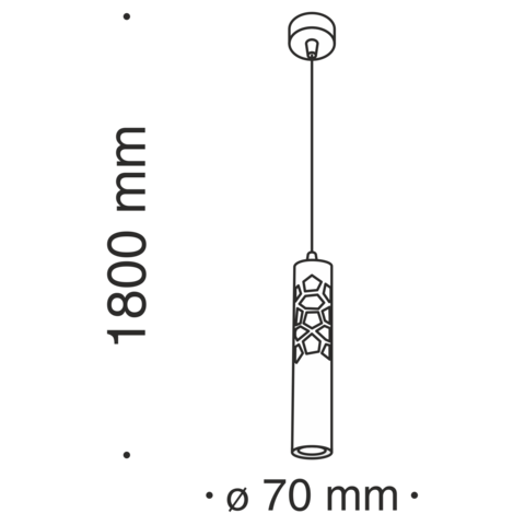 Подвесной светильник Technical Torre P037PL-L11B4K