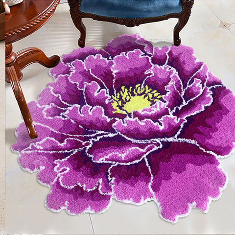 Коврик для ванной 73х73 Carnation Home Fashions Peony Flower Violet FLW73VI