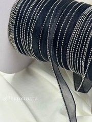 Кант из черной органзы с цепью мониль