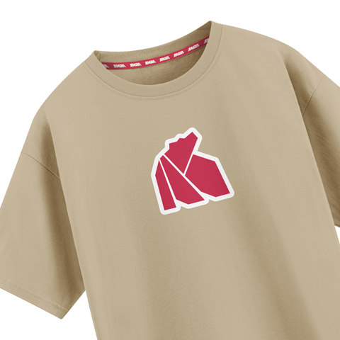 Футболка оверсайз с нанесением "Медведь"